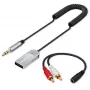 Langaton audion vastaanotinsovitin QOLTEC HiFi BT6.0 2xRC – Bluetooth-audiovastaanotin kaiuttimille ja autoradiolle