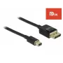 DeLOCK - DisplayPort-kaapeli - DisplayPort (M) - Mini DisplayPort (M) - 2 m - musta - 8K-tuki