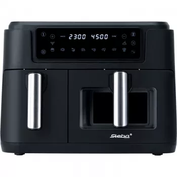 Dual kiertoilmakypsennin HF 9500 DUO (musta, 2 400 wattia, 2 koria 6 L + 3,5 L)