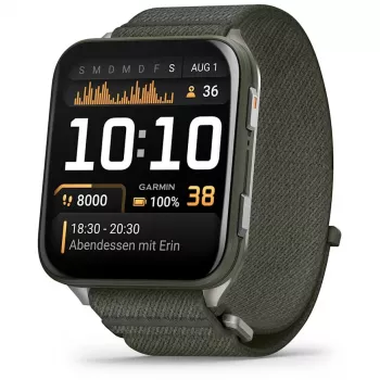 Garmin Venu X1 5,08 cm (2 tuumaa) AMOLED digitaalinen 448 x 486 pikseliä kosketusnäyttö harmaa Wi-Fi GPS (satelliitti)