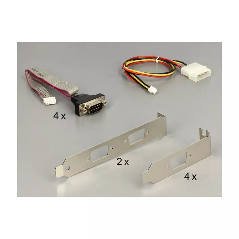 DeLOCK 95244 Mini PCIe -sarjaporttisovitin - 4 x RS-232