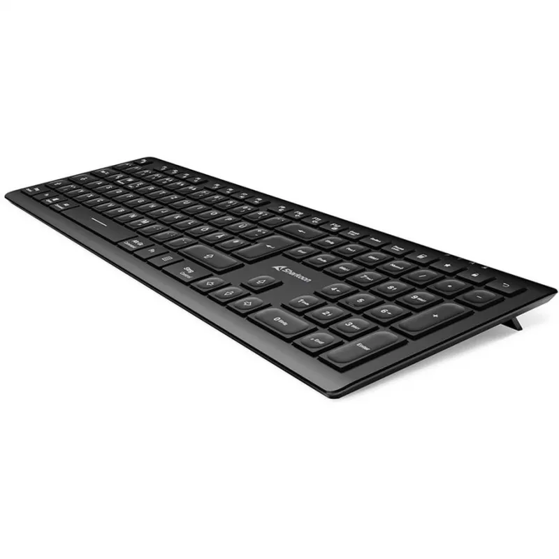 Sharkoon OfficePal K30W musta DE-asettelu Rubberdome