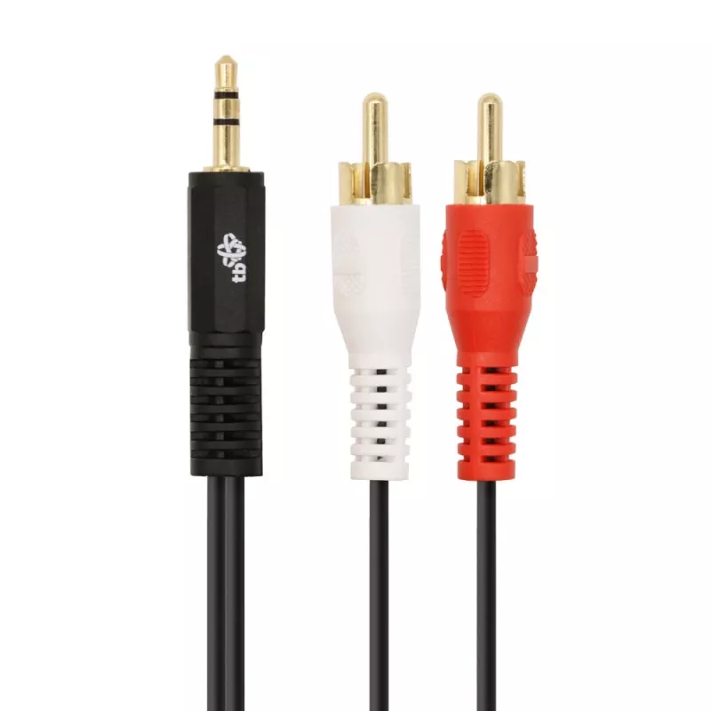 TB kaapeli 3,5mm MiniJack -2x RCA M/M 1,5m (AKTBXAJ2RCA150B)