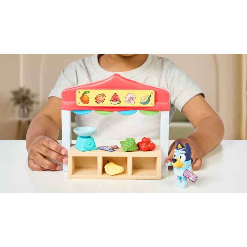Leikkihahmosetti TMTOYS Mini Bluey ruokakauppa BLU17555 – minihahmosetti leikkihetkiin