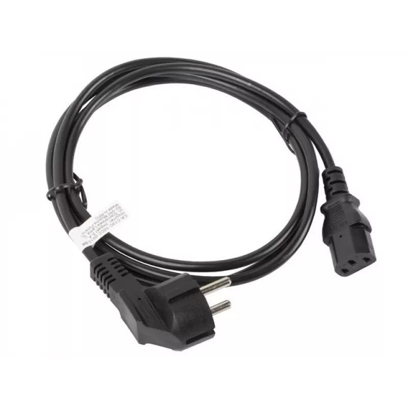 Lanberg CA-C13C-10CC-0018-BK virtakaapeli musta 1,8 m C13-liitin CEE7/7 (CA-C13C-10CC-0018-BK)