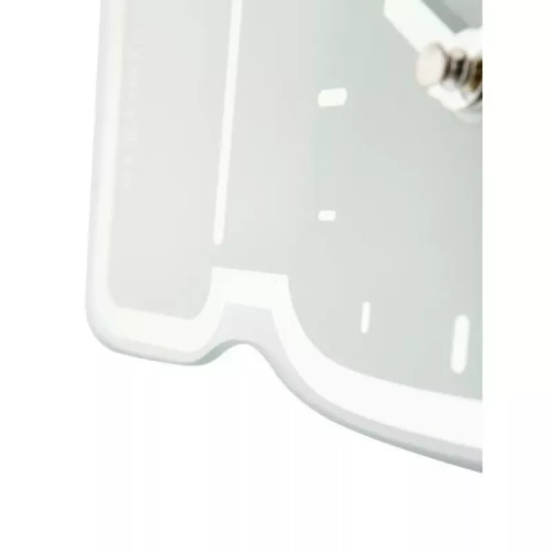 NeXtime kello 5185wi Mini Thumbs Up, 20,5x21 cm, seinäkello, valkoinen/hopea