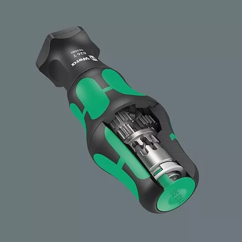 Wera 826 T Kraftform Turbo -bitinpidinruuvimeisseli Rapidaptorilla, 1/4 tuumaa