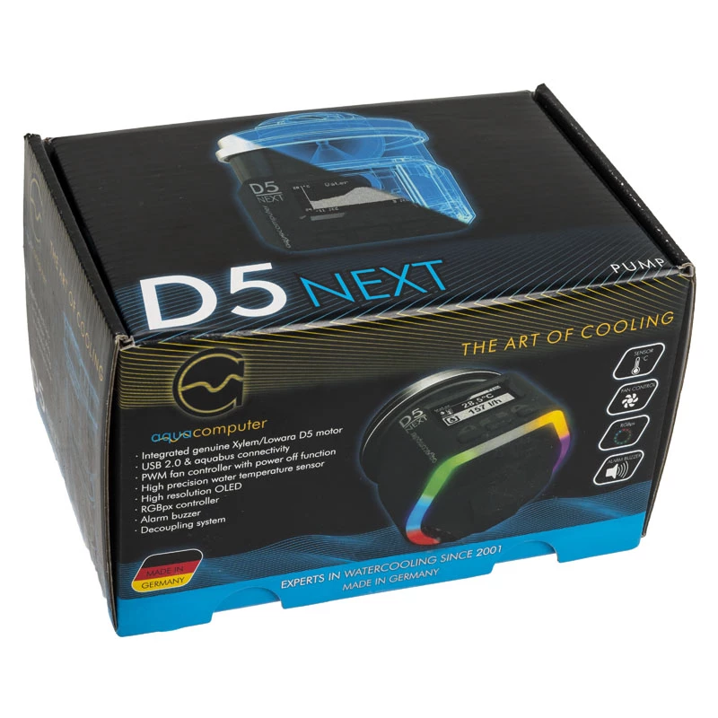 Vesijäähdytyspumppu Aqua-Computer D5 NEXT 41118 12V RGB