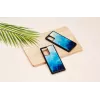 iKins-suojakotelo Samsung Galaxy Note 20 — Blue Lake ja musta, ohut cover