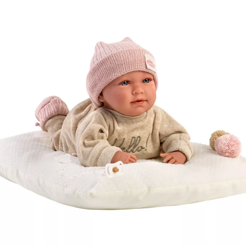 Mimi itkevä vauvanukke tyynyllä 42 cm