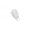 AC USB-laturi DIGITUS 20W, 1x USB-C, 1x USB-A, tulo 100–240V, valkoinen