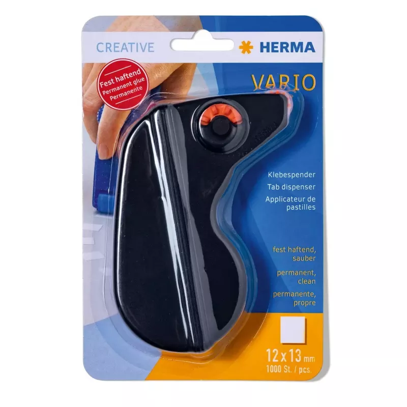 Annostelija liimarullille HERMA Vario permanent musta 1000 paperitarraa
