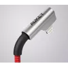 USB – Lightning -kaapeli Aukey CB-AL01 punainen – nylonpunos, Lightning-liitin Apple-laitteille