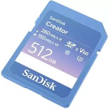 Flash-muisti SanDisk 512 GB SDXC UHS-II Creator