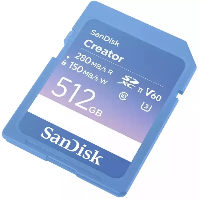 Flash-muisti SanDisk 512 GB SDXC UHS-II Creator