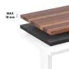 Sähköisesti korkeussäädettävä työpöytä ergo office ER-400 W — enintään korkeus 1160 mm, enintään 80 kg