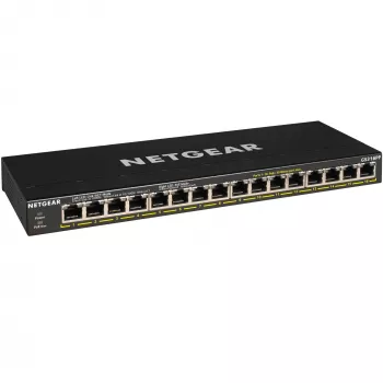 NETGEAR GS316PP hallitsematon Gigabit Ethernet (10/100/1000) Power over Ethernet (PoE) musta
