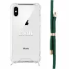 Puhelimen kaulaketjukotelo Lookabe iPhone X / Xs — kulta vihreällä nauhalla