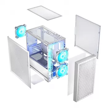 Logic DART PRO ARGB MINI USB-C PC-kotelo valkoinen