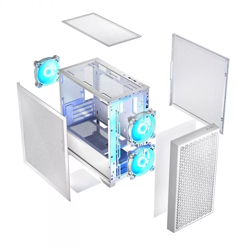 Logic DART PRO ARGB MINI USB-C PC-kotelo valkoinen
