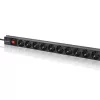 Qoltec alumiininen PDU RACKiin | 16A | 16 x Schuko | pystysuora | 1,8 m