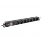 LANBERG PDU RACK VIRRANJAKOTELISTA (1U,16A,7X 230V,2M)