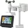 Bresser 7002580 Weather Center 5-in-1 Wi-Fi digitaalinen sääasema ammattilaisanturilla, 5,7″ näyttö, verkkovirta, musta