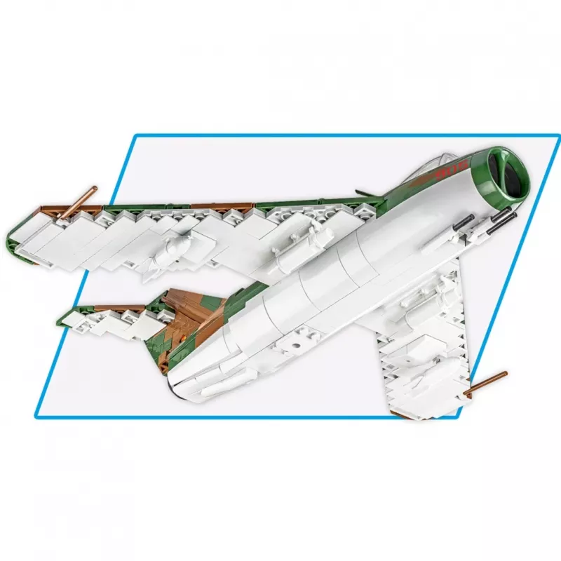 Rakennuslelu Cobi Lim-5 MiG-17F Itä-Saksa ilmavoimat malli 5825, rakennussarja