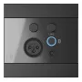 AUDAC WP225/B seinäpaneeli, XLR-mikrofoni + 3,5 mm:n kuulokeliitäntä, Bluetooth, musta