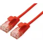 ROLINE GREEN UTP patchkaapeli Cat.6A (luokka EA), LSOH, ohut, punainen, 3 m (21.44.3916)