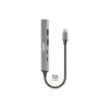 USB-keskitin Port Designs 900163 Type-C 5000 Mbit/s hopea