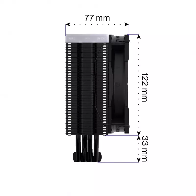 Endorfa Fera 5 musta ARGB CPU-jäähdytin