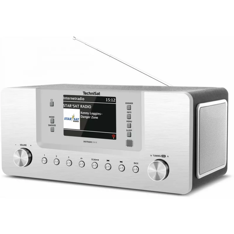 TechniSat DigitRadio 574 IR - audiojärjestelmä - 2 x 5 wattia - hopea (0001/2951)