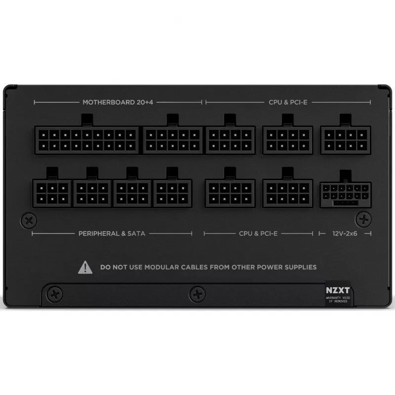 Virtalähde NZXT C-Serie C850 850W, modulaarinen, 80+ Gold, ATX 3.1