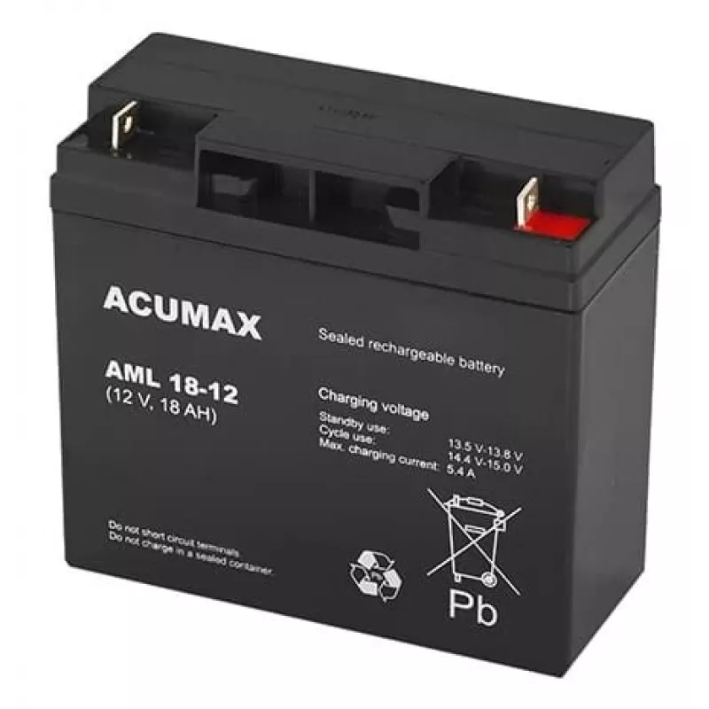 Akku Electronic AM 18-12 VRLA AGM 12 V 18 Ah