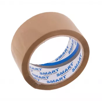Läpinäkyvä liuotinpohjainen teippi BESTPAK 48 mm x 60 m, kirkas rulla sinetöintiin ja pakkaamiseen