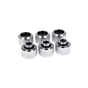 Alphacool Eiszapfen 16 mm HardTube ruuviliitin G1/4 - kromi kuuden pakkaus (17378)