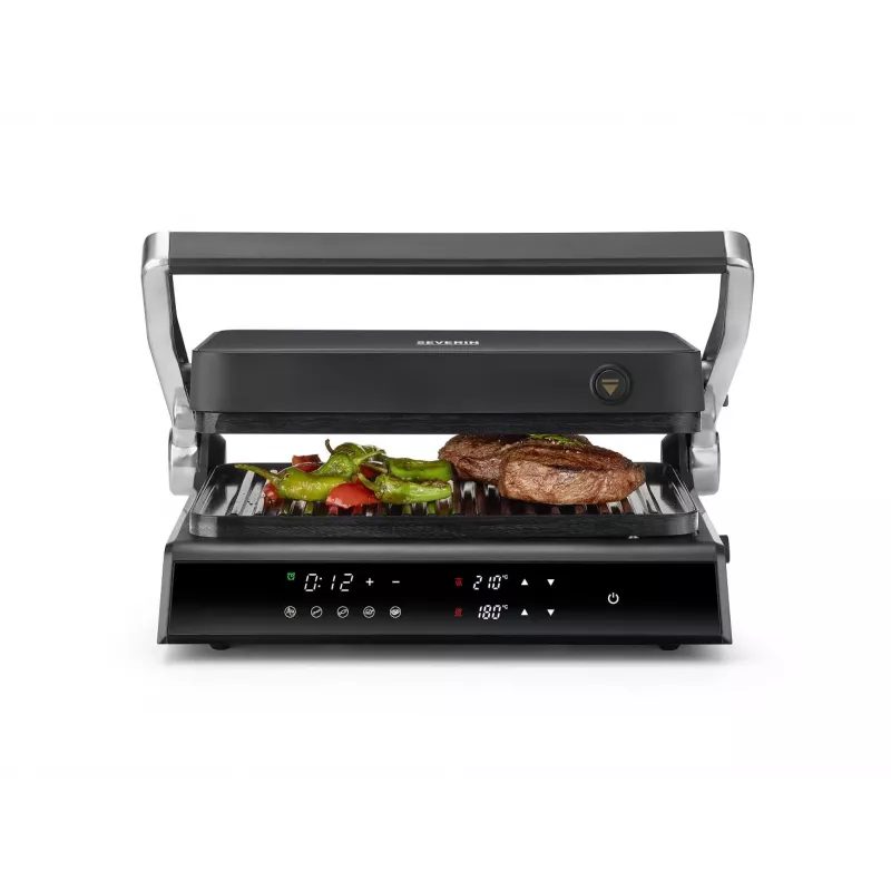 Kontaktigrilli Severin KG 2399 musta ruostumaton teräs 1800 W
