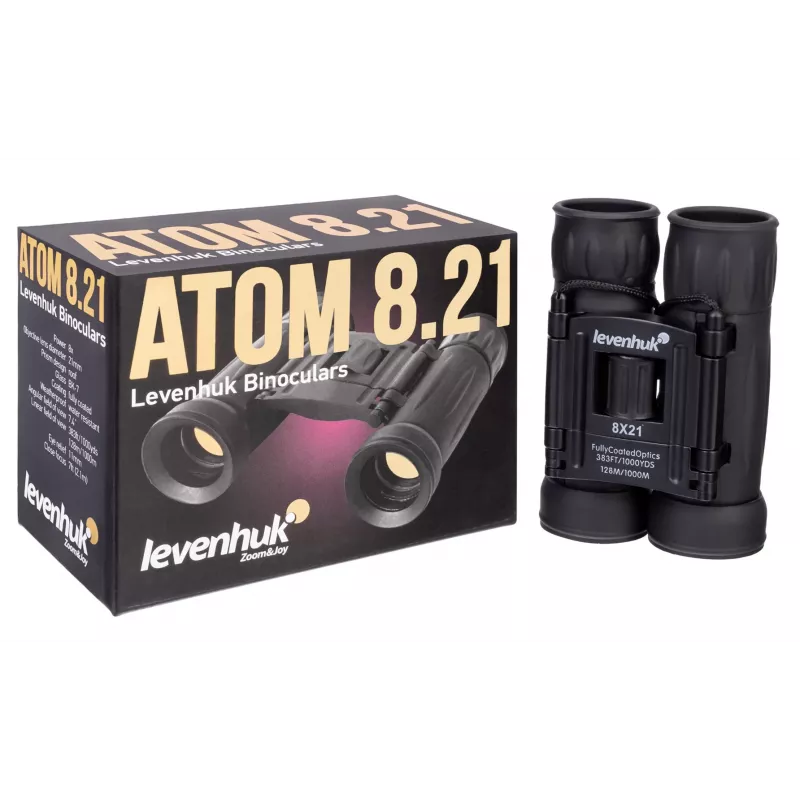 Kiikari Levenhuk Atom 8x21 kattoprisma musta suurennus 8x