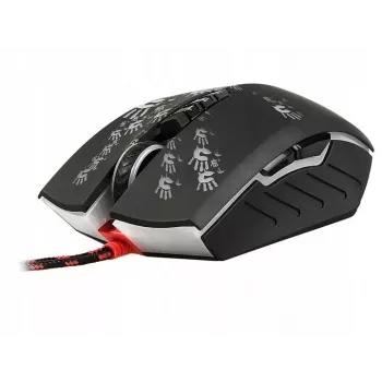 Pelihiiri A4Tech BLOODY A60 — optinen, molempikätinen, 6200 DPI, USB Type-A, 8 painiketta, musta