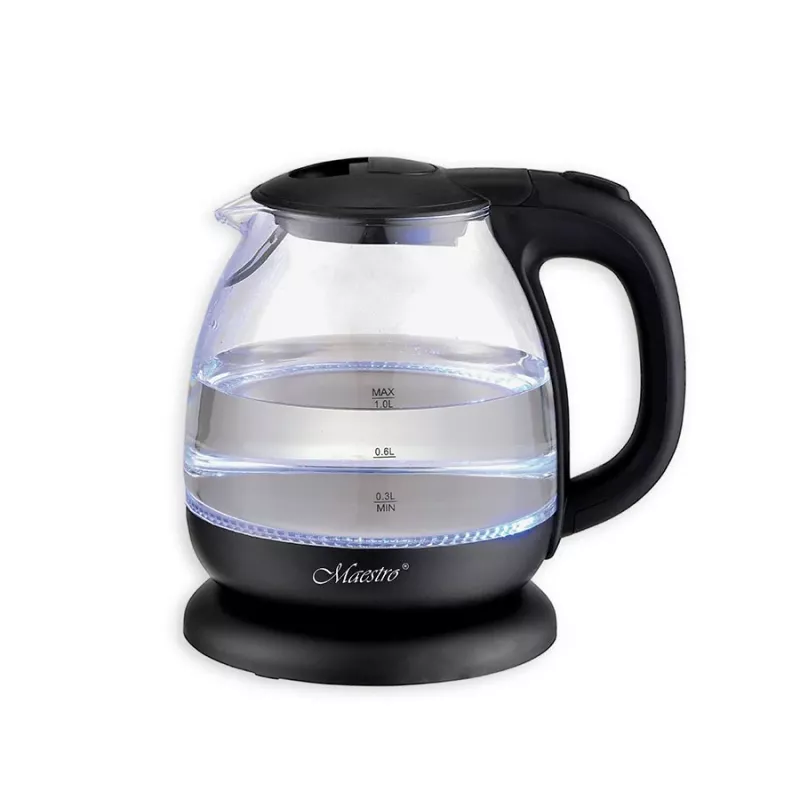 MAESTRO MR-055 vedenkeitin 1 L 1100 W (MR-055-BLACK) musta