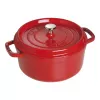 Yksittäinen pata Staub Cocotte 24 cm kirsikka