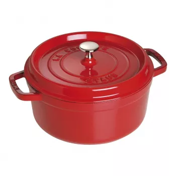 Yksittäinen pata Staub Cocotte 24 cm kirsikka