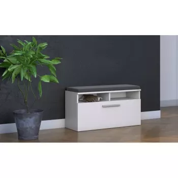 Kenkäkaapin päällinen e shop RIVA SZAFKA BIEL — suljettu, valkoinen, lastulevy, 850×460 mm