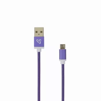 Sbox USB->Micro USB M/M 1 m USB-10315U luumunvioletti