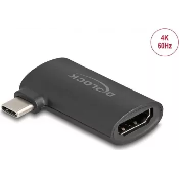 Sovitin DELOCK USB Type-C (uros) HDMI (naaras) DP Alt Mode 4K kulma
