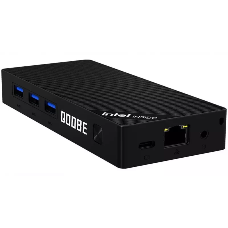 Mini PC Qoobe SUC N150/12GB/SSD 512GB/Win 11 Pro musta