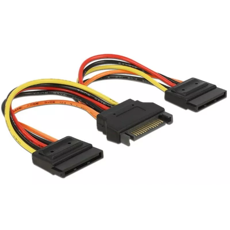 Sisäinen virtakaapeli DeLOCK 60143 0,15 m SATA 15-pin