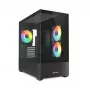 Sharkoon MK6 RGB Micro-ATX tietokonekotelo, musta, karkaistu lasi