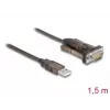 Adapteri USB 2.0 Type-A sarjaporttiin RS-232 D-Sub 9-pin uros DeLOCK 62646